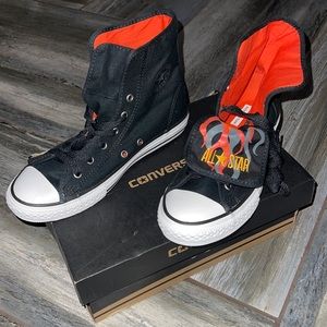 CT Super Hi Black Converse Juniors sz 5